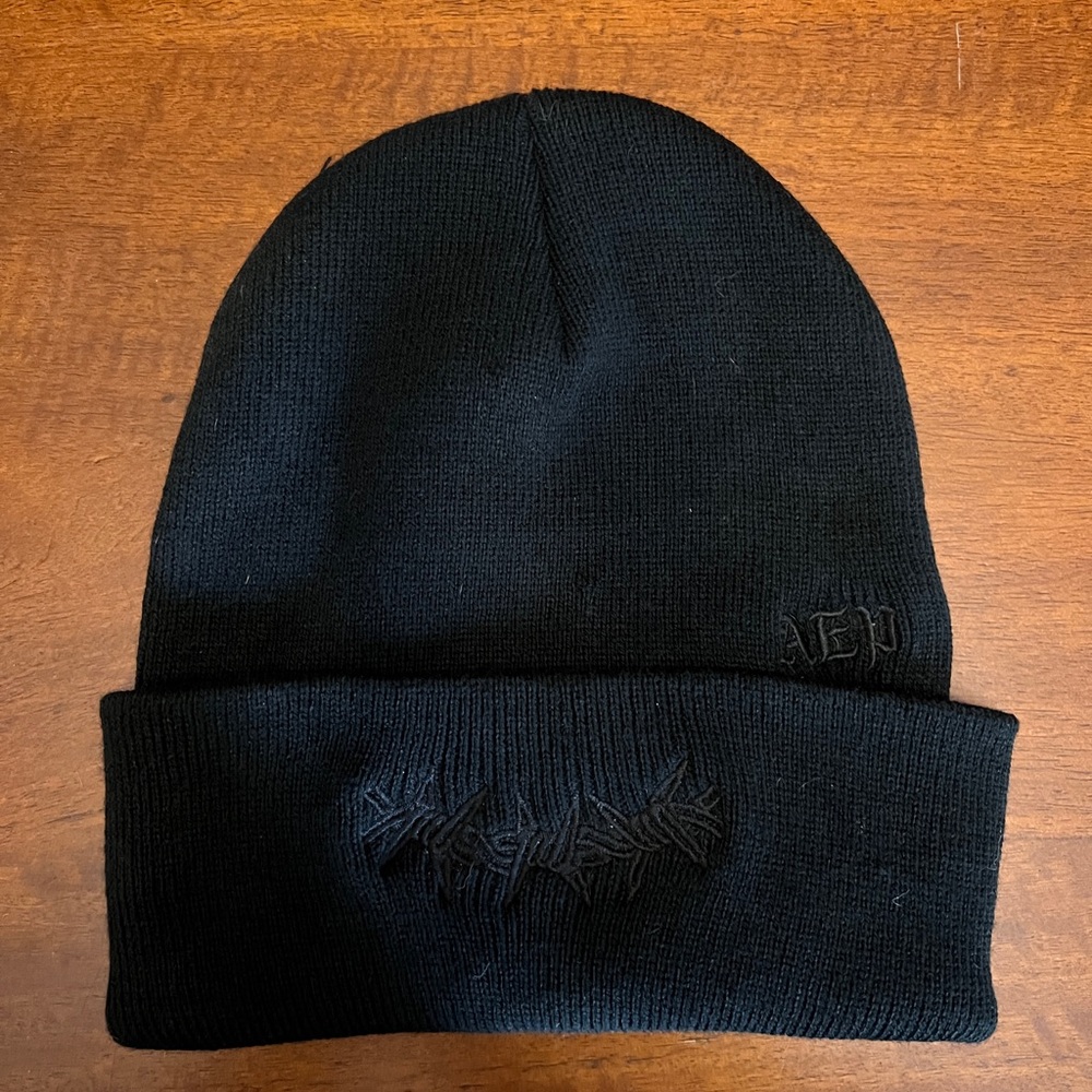 Abigail EP Barbed Wire Beanie Black on Black
